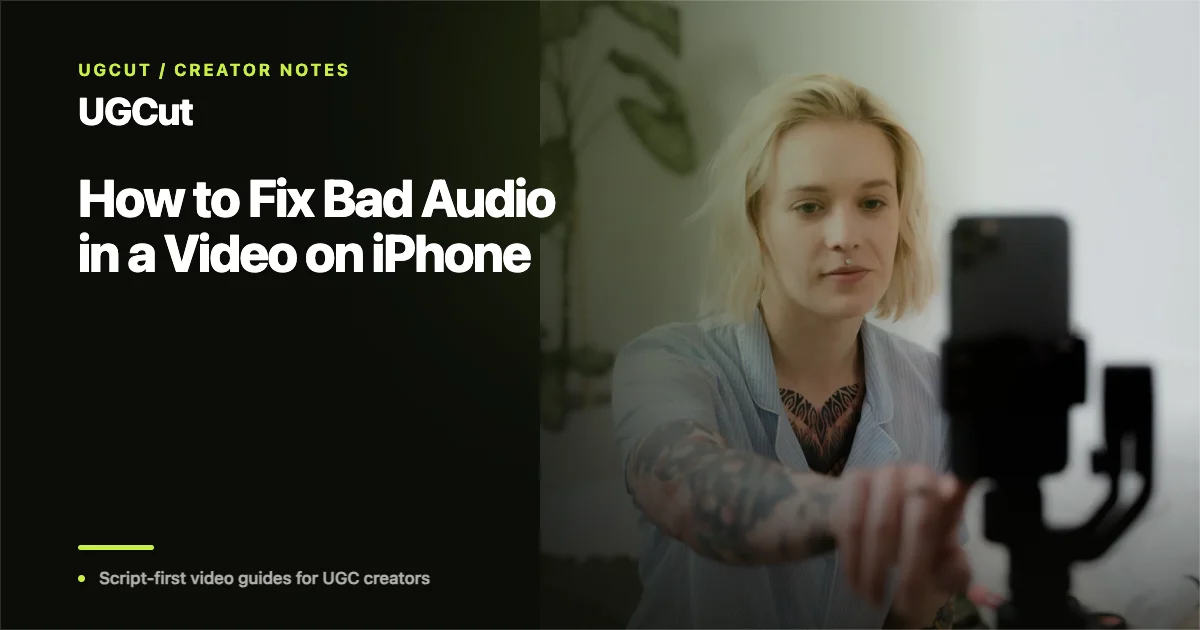 How to Fix Bad Audio in a Video on iPhone