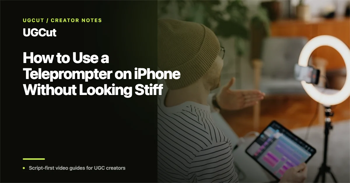 How to Use a Teleprompter on iPhone Without Looking Stiff