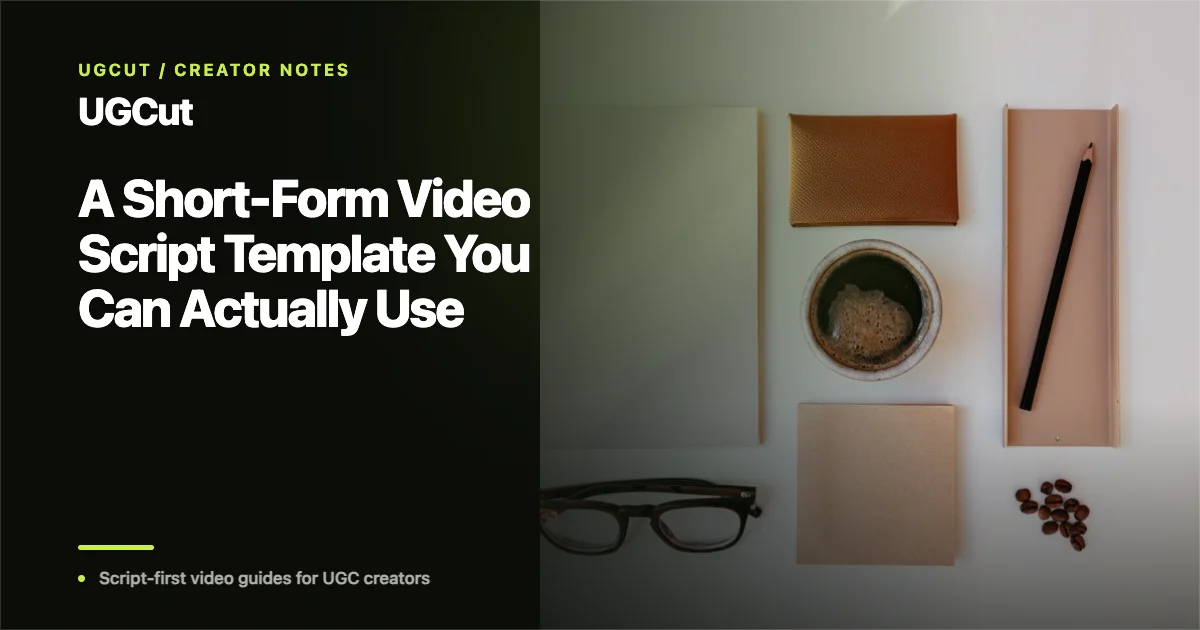 A Short-Form Video Script Template You Can Actually Use