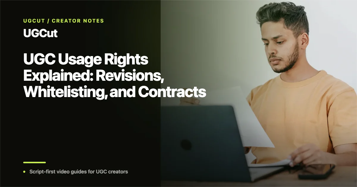 UGC Usage Rights Explained: Revisions, Whitelisting, and Contracts